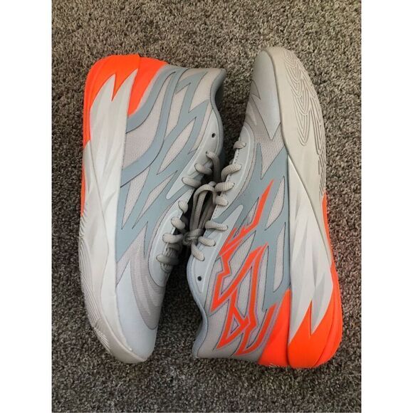 Puma Lamelo Ball MB.02 Gorange Platinum Gray Men\'s Size 10 main image 5
